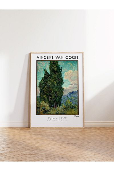 Postifull Αφίσα τοίχου Van Gogh - Κυπαρίσσια - Αφίσες της σειράς Art - Χοντρό χαρτί, χωρίς πλαίσιο