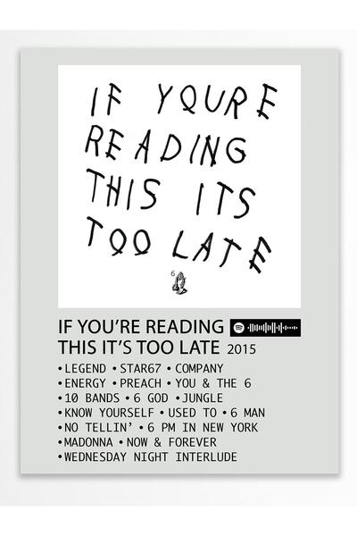 Postifull Αφίσα άλμπουμ Polaroid συμβατή με Spotify - Διακόσμηση τοίχου - Χαρ...