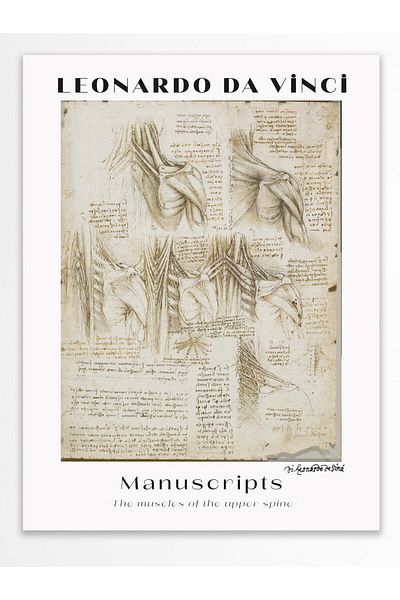 Postifull Αφίσα τοίχου Leonardo Da Vinci - Σειρά Art - Χοντρό χαρτί - Χωρίς πλαίσιο