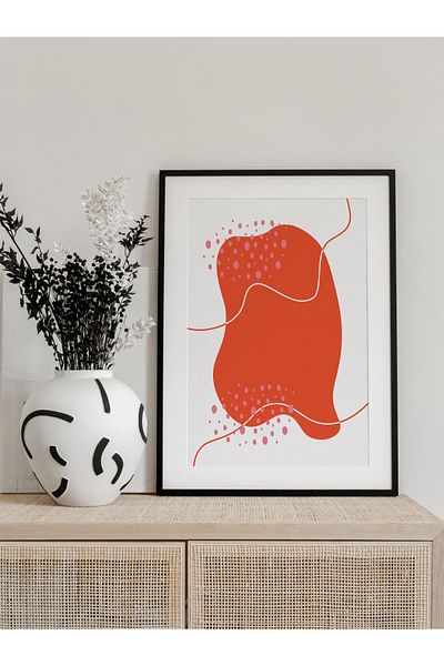 Postifull Minimalist and Aesthetic Wall Painting, Frameless Poster, Living Room, Kitchen and Office Wall Decoration