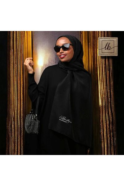 La Boutique Eşarp Black Glitter Shawl - 70x190