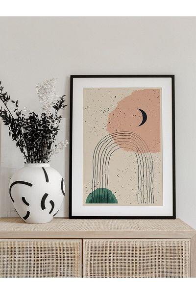 Postifull Pictură murală abstractă și estetică, poster fără încadrare, decor de perete pentru sufragerie, bucătărie și birou