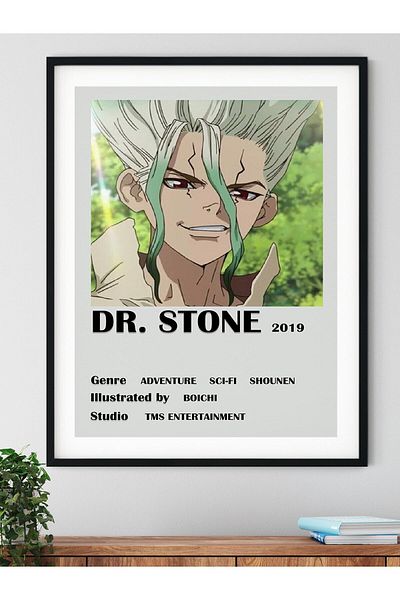 Postifull Dr. Stone Anime Poster - Διακόσμηση τοίχου από χαρτί χωρίς πλαίσιο και παχύ χαρτί