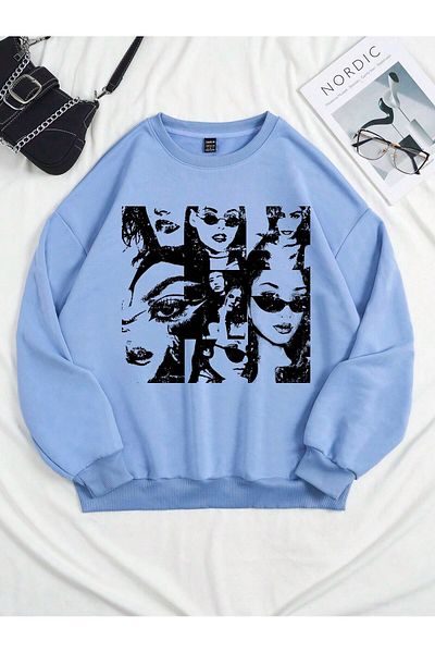 BENROMA Φούτερ unisex με ΠΡΟΣΩΠΟ