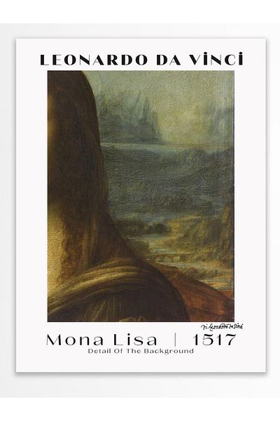 Postifull Αφίσα τοίχου Leonardo Da Vinci - Σειρά Art - Χοντρό χαρτί - Χωρίς πλαίσιο