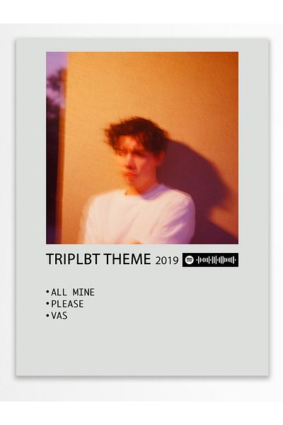 Postifull Αφίσα άλμπουμ Polaroid συμβατή με Spotify - Διακόσμηση τοίχου - Χαρτί με παχιά επίστρωση - Χωρίς πλαίσιο