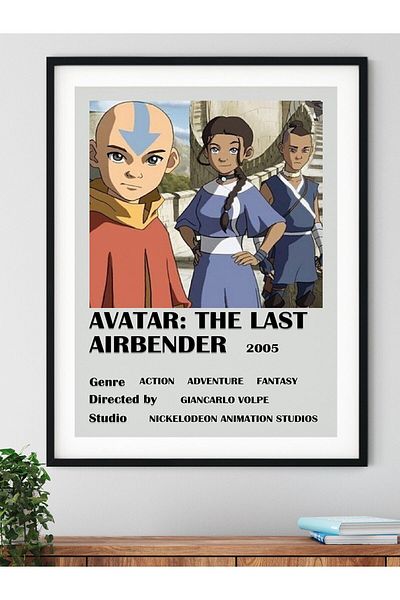 Postifull Αφίσα Avatar Anime - Διακόσμηση τοίχου Anime And Manga - Χωρίς πλαίσιο - Χαρτί με παχιά επίστρωση