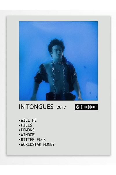Postifull Άλμπουμ Polaroid Αφίσα τοίχου - Συμβατή αφίσα με Spotify - Διακόσμηση τοίχου - Χαρτί με παχιά επίστρωση - Χωρίς πλαίσιο