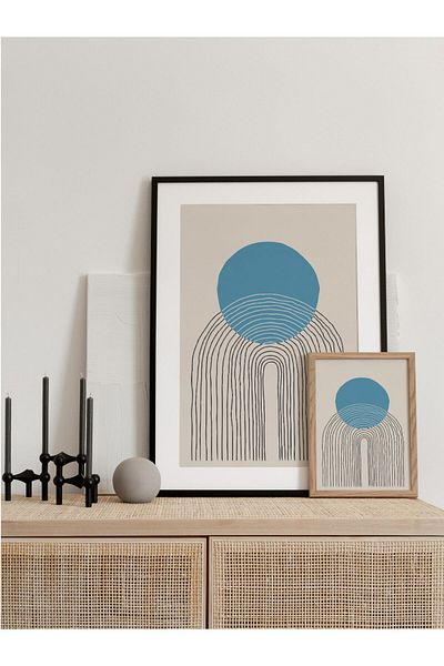 Postifull Pictură Geometrică și Estetică, Poster fără cadru, Decor de perete pentru Sufragerie, Bucătărie și Birou