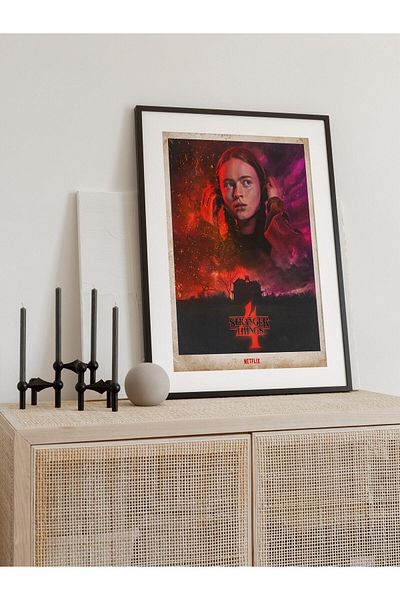 Postifull Netflix Stranger Things Max Wall Painting, Frameless Poster, Living Room, Room and Office Wall Decor