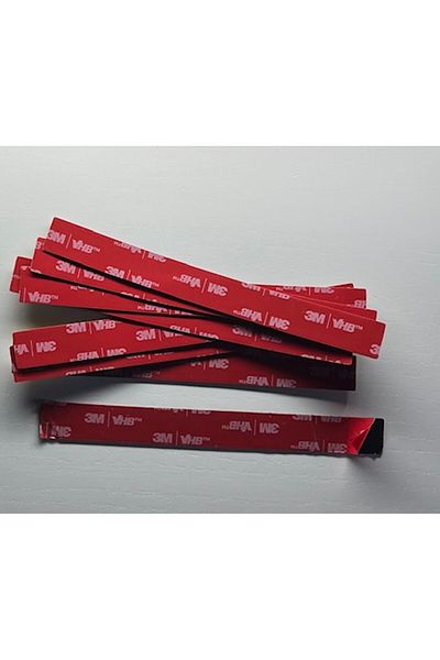 Hdg 25 pcs VHB Double Sided Tape Double coated Foam Tape black - 15 mm width - 14 cm length