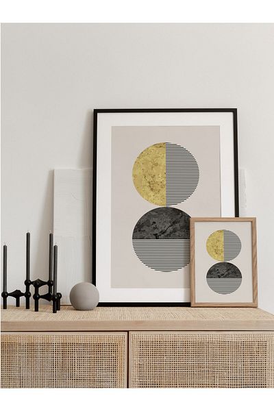 Postifull Minimal and Aesthetic Wall Painting, Frameless Poster, Living Room, Kitchen and Office Wall Decoration