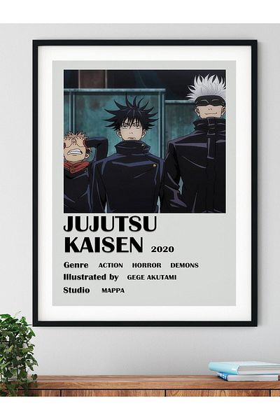 Postifull Αφίσα Anime Jujutsu Kaisen - Διακόσμηση τοίχου από χαρτί χωρίς πλαίσιο και παχύ χαρτί