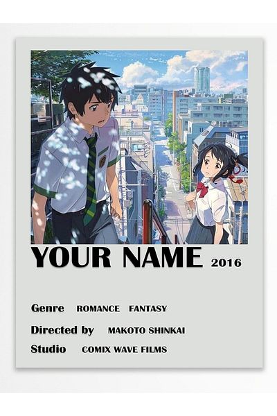 Postifull Αφίσα Anime - Χαρτί με χοντρή επίστρωση, διακόσμηση Duar χωρίς πλαίσιο