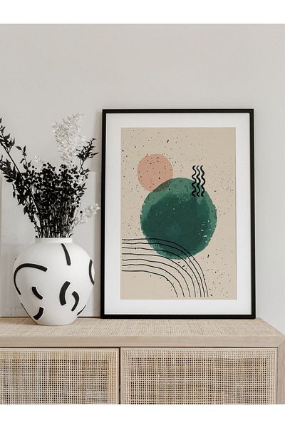 Postifull Abstract and Aesthetic Wall Painting, Frameless Poster, Living Room, Kitchen and Office Wall Decoration