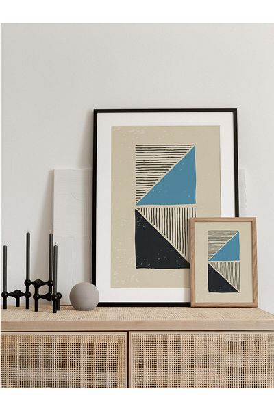 Postifull Pictură murală minimalistă și estetică, poster fără încadrare, decor de perete pentru hol, bucătărie și birou