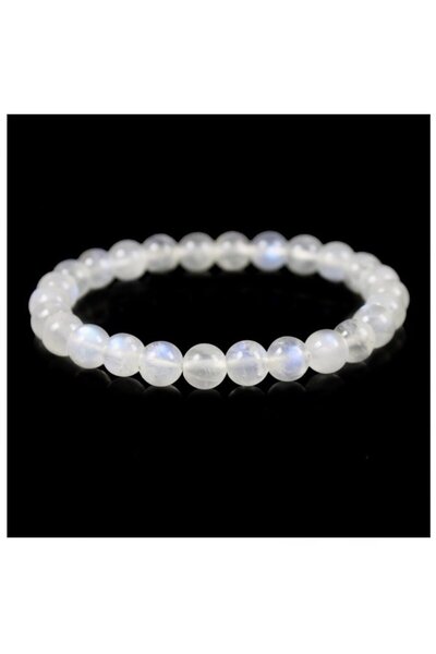 Bijustore Men's Bracelet - Moonstone Natural Stone