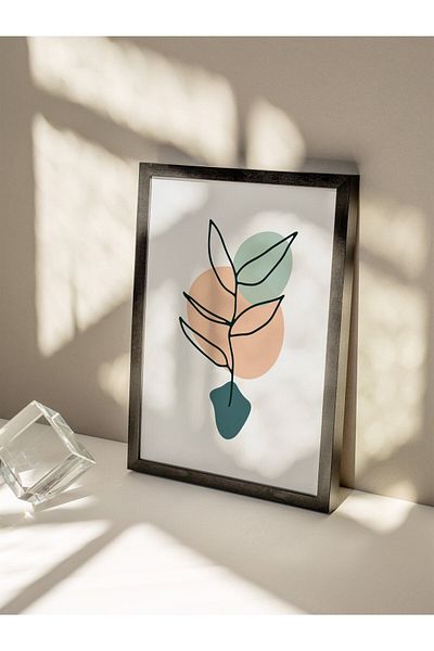 Postifull Pictură murală botanică și estetică, poster fără încadrare, decor de perete pentru living, bucătărie și birou