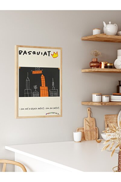 Postifull Jean-michel Duvar Posteri, Modern Sanat, Sanat Serisi Poster - Kalın Kağıt - Çerçevesiz