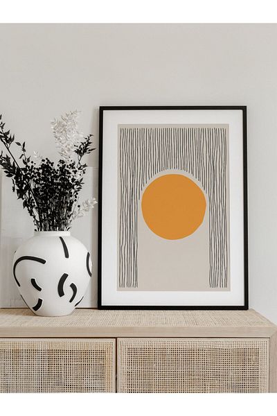 Postifull Pictură Geometrică și Estetică, Poster fără cadru, Decor de perete pentru Sufragerie, Bucătărie și Birou