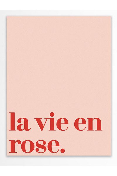 Postifull Pictură murală estetică - Poster de perete - Decor de perete cu litere - Fără încadrare - Hârtie de artă groasă