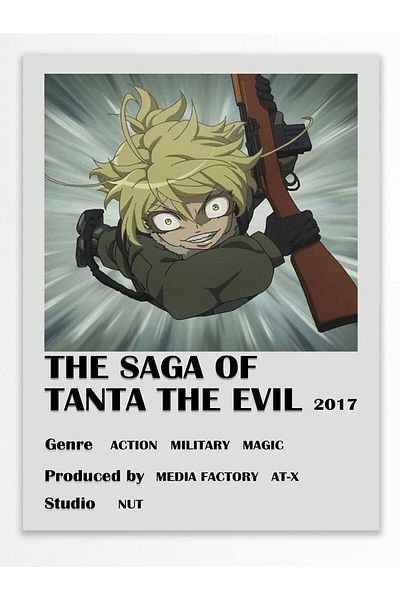 Postifull Αφίσα Anime - Χαρτί με χοντρή επίστρωση, διακόσμηση Duar χωρίς πλαίσιο