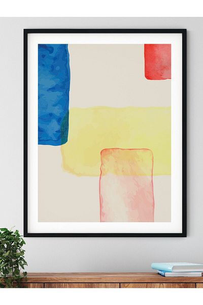 Postifull Abstract and Aesthetic Wall Painting, Frameless Poster, Living Room, Kitchen and Office Wall Decoration