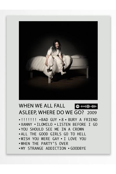 Postifull Άλμπουμ Polaroid Αφίσα τοίχου - Συμβατή αφίσα με Spotify - Διακόσμη...