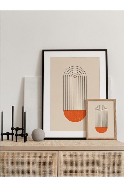 Postifull Minimalist and Aesthetic Wall Painting, Frameless Poster, Living Room, Kitchen and Office Wall Decoration