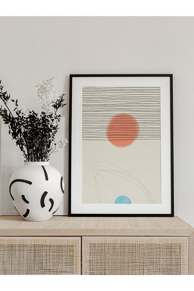 Postifull Minimalist and Aesthetic Wall Painting, Frameless Poster, Living Room, Kitchen and Office Wall Decoration