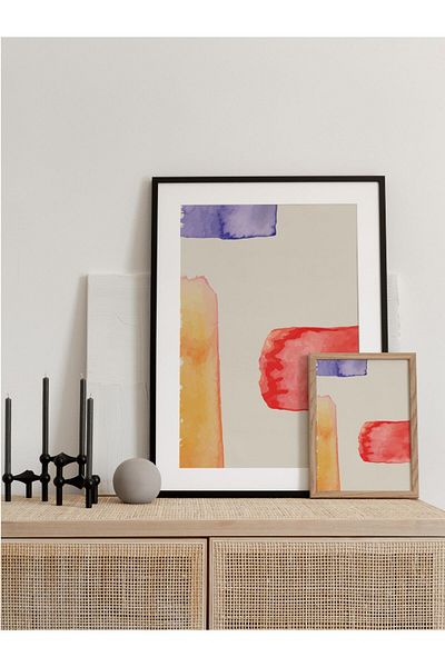 Postifull Abstract and Aesthetic Wall Painting, Frameless Poster, Living Room, Kitchen and Office Wall Decoration