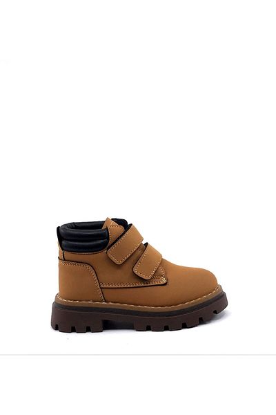 Arzen 4548 Μουσταρδί Velcro Thermo Sole Χειμερινές Αγορίστικες Μπότες
