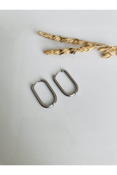 Fynbos Stainless Steel Rectangular Steel Earrings