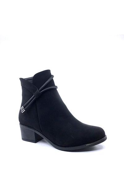 AYAKKABIMOOD Shoesmood Mht 905 Μαύρες 5 εκ. Σμαραγδένιες Γυναικείες Μπότες