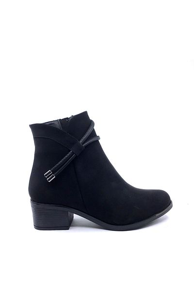 AYAKKABIMOOD Shoesmood Mht 905 Μαύρες 5 εκ. Σμαραγδένιες Γυναικείες Μπότες