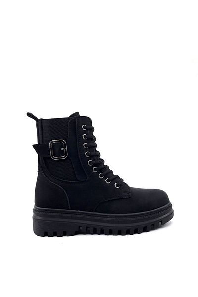 AYAKKABIMOOD Shoesmood Mht 917 Μαύρη αγκράφα Emerald Γυναικείες Μπότες