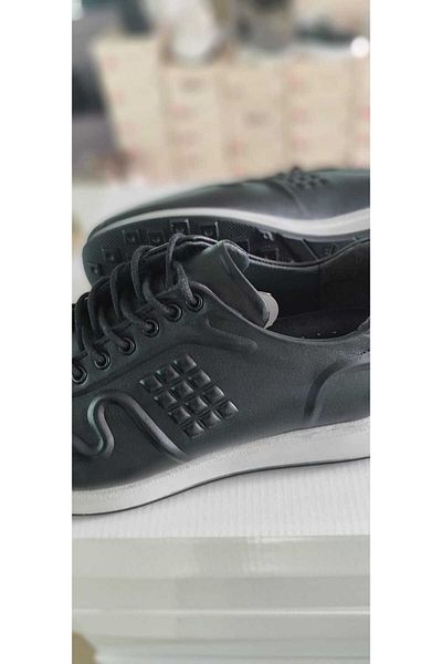 PATRON SHOES BOSS MEN'S BLACK SKIN LACE-UP DAILY SHOES