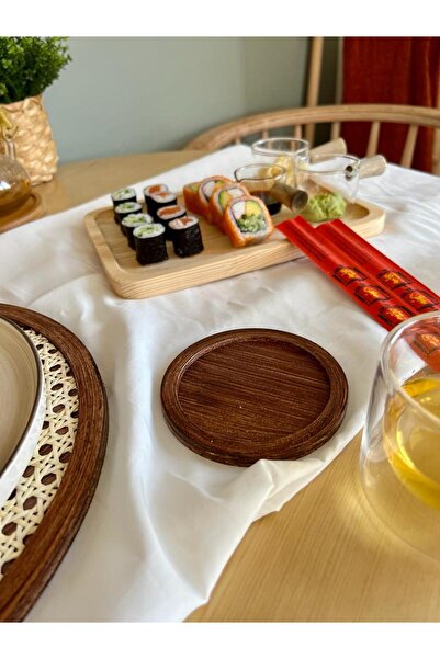 Maison Avf Set of 2 Antique Wooden Coasters