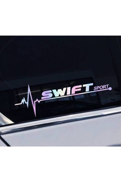 TSC ملصق زجاجي جانبي سويفت لباب السيارة 20 سم × 7 سم ثلاثي الأبعاد c90