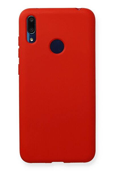 Tria Huawei Y7 2019 Uyumlu İçi Kadife Lansman Tasarım Silikon Telefon Kılıfı