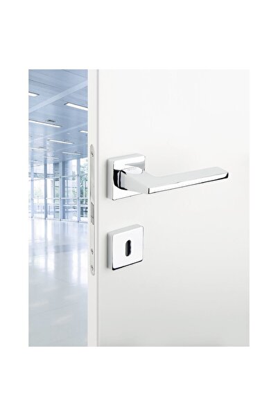 System Zetta Rozetli Kapı Kolu Krom Renk Oda Tipi