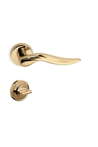 System AREL ROZETLİ KAPI KOLU ALTIN RENK WC