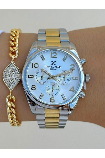 Daniel Klein Dk.ft.1.105 Steel Cord 30 Mt Water Resistant New Season Stylish Design Wristwatch