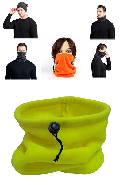 KYLE XM قبعة صغيرة ذات ياقة عنق صفراء نيون قطبية سترة واقية من الرياح لطلاب ا...