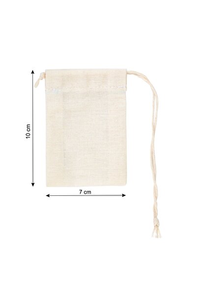 X-Perk Çok Amaçlı Kese Büzgülü Kına Düğün Takı Çerez Baharat Sabun Kesesi 10'...