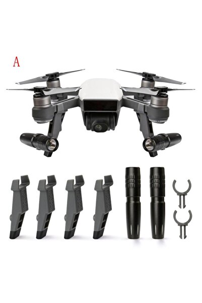 Profisher Djı Spark Gece Uçuş Led Işıkları Ve Güvenli Iniş Ayakları Seti