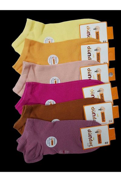 Dündar Capa Collection Dündar Plus Women's Booties Colorful Socks Pack of 6