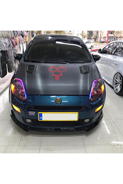 Furens Fiat Punto Evo 2009-2018 Batman Yarasa Ayna Kapağı Piano Black Abs Pla...