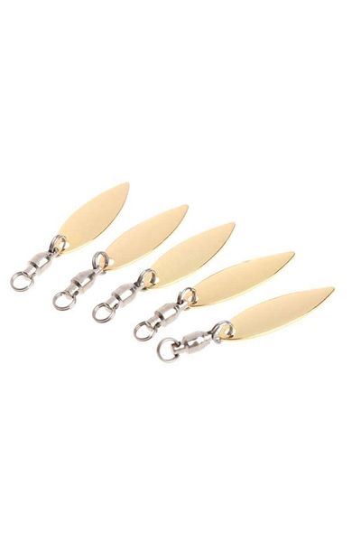 Profisher 5 Pieces Gold Swirled Metal Spoon 1.1 gr 3.7 Cm