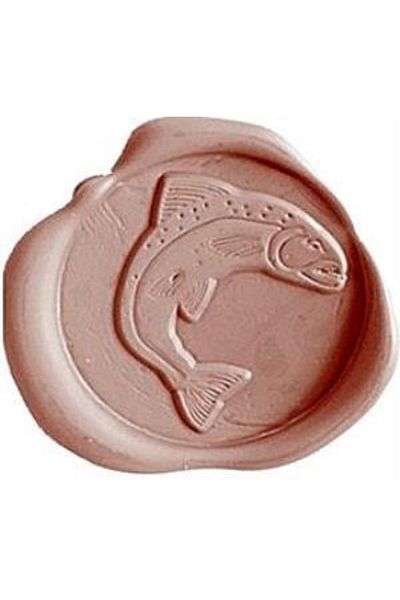 Rhino Retro Letter Seal Stamp Fish + 30 Pieces of Seal Candle + Melting Spoon